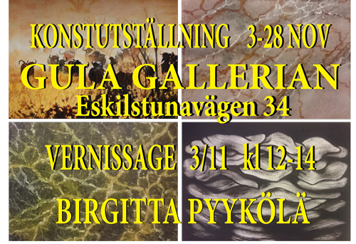 Birgitta Pyykölä ställer ut på Gula Gallerian